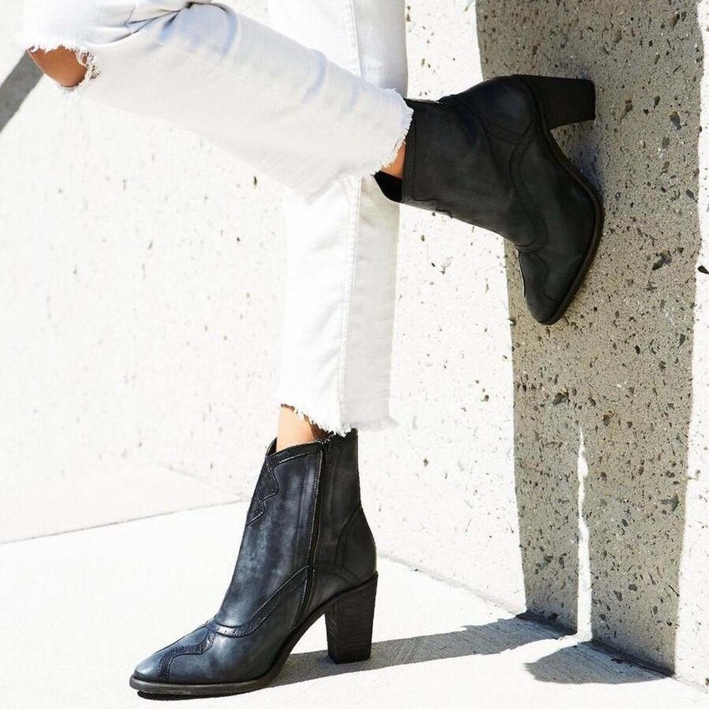 Black Ankle Western Boho Boots
